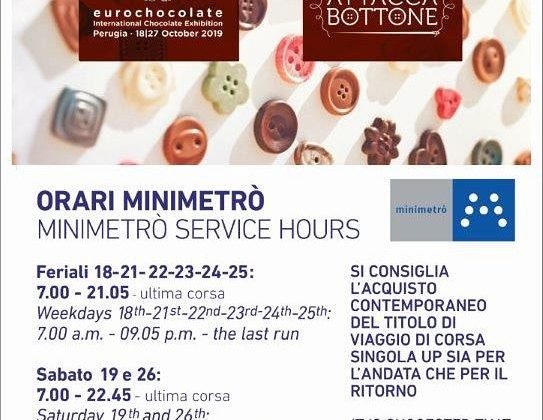 orari minmetrò eurochocolate